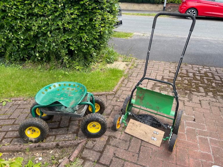 Garden rolling cart and Grass Aerator