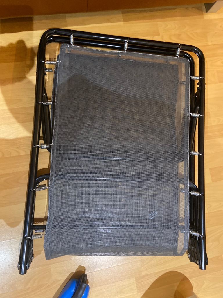  Foldable Black Metal Single Bed Frame with matress