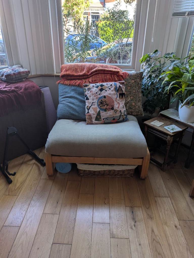 Futon company "Loop" single sofa bed