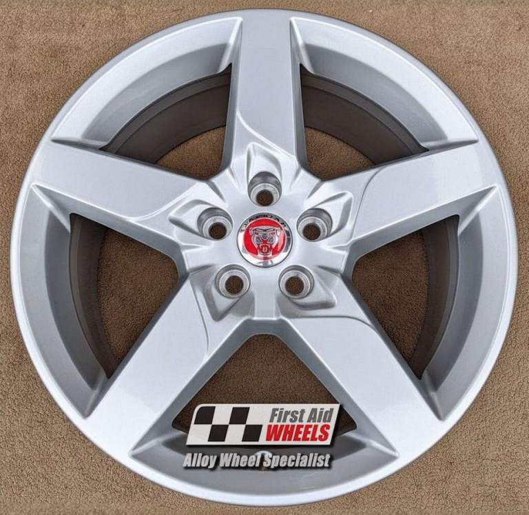R589S SWAP for Ours JAGUAR XE 4X 18'' GENUINE STYLE 5030 BRIGHT SILVER ALLOY WHEELS