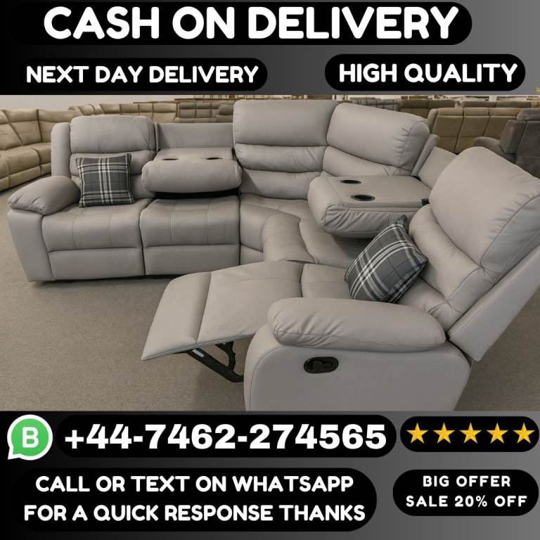 Roma Recliner Corner or 3+2 Sofas Available