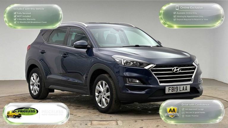 2019 19 HYUNDAI TUCSON 1.6 GDI SE NAV SUV 5DR PETROL MANUAL EURO 6 (S/S) (132 PS