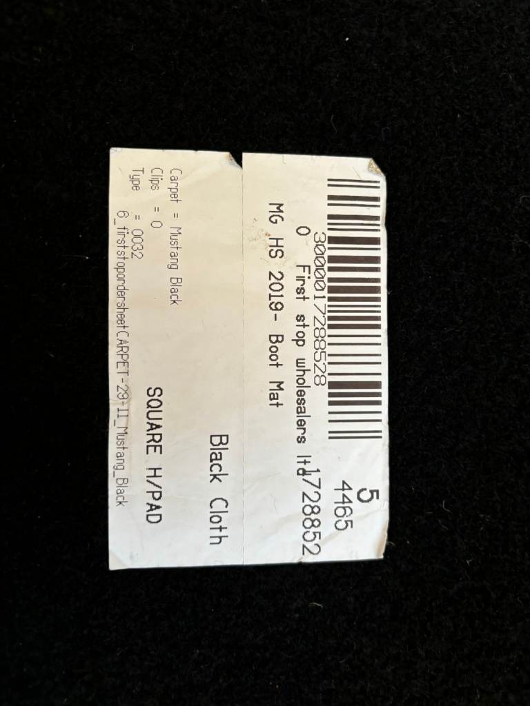 Full set of MG HS Exclusive carpets like new. (New MG space saver spare tyre 75 pounds) 