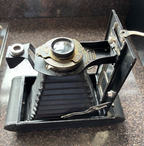 Antique Eastman Kodak No3-A Folding Autographic Brownie Bellows Camera [WORKING