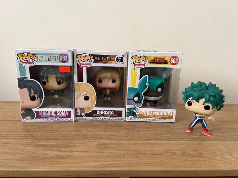 Funko POP! Anime Figures: Shigure Soma, Christa, Izuku Midoriya