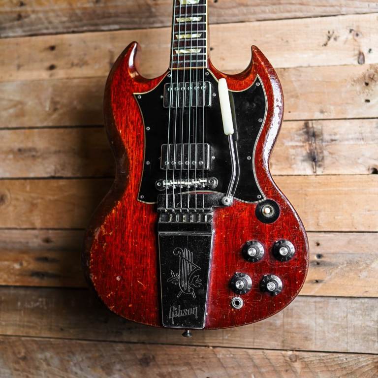 1969 Gibson SG Standard With Maestro In Cherry