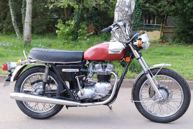 Triumph Bonneville T140V 1973 with just 5,074 recorded miles!!