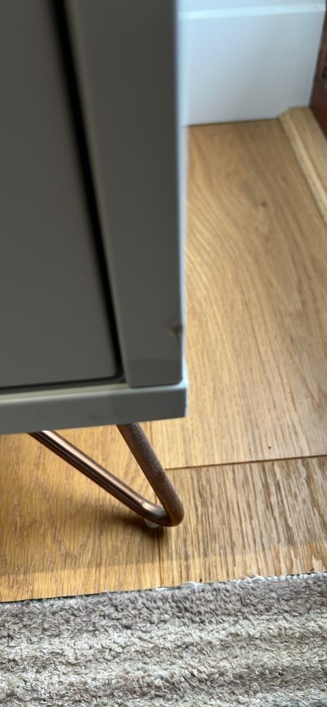 Made Grey 6 drawer chest of drawers and bedside chest of drawers 