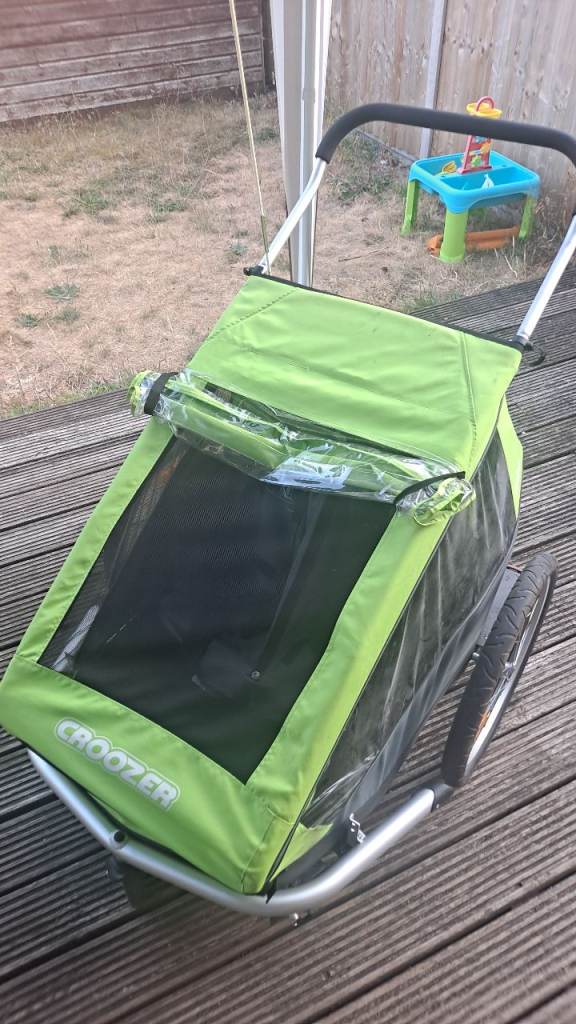 Croozer Kid 3-in-1 Bike Trailer, Buggy, & Running Stroller. Includes baby sling