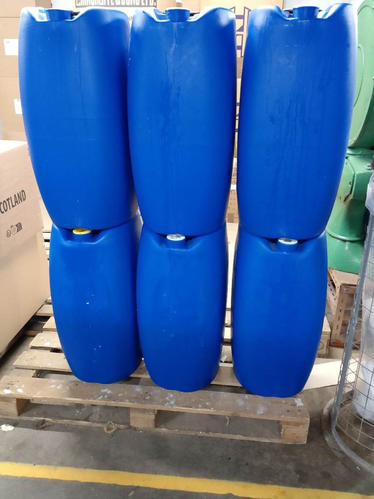 Large Blue Plastic Drums / Barrels – Sturdy & Clean