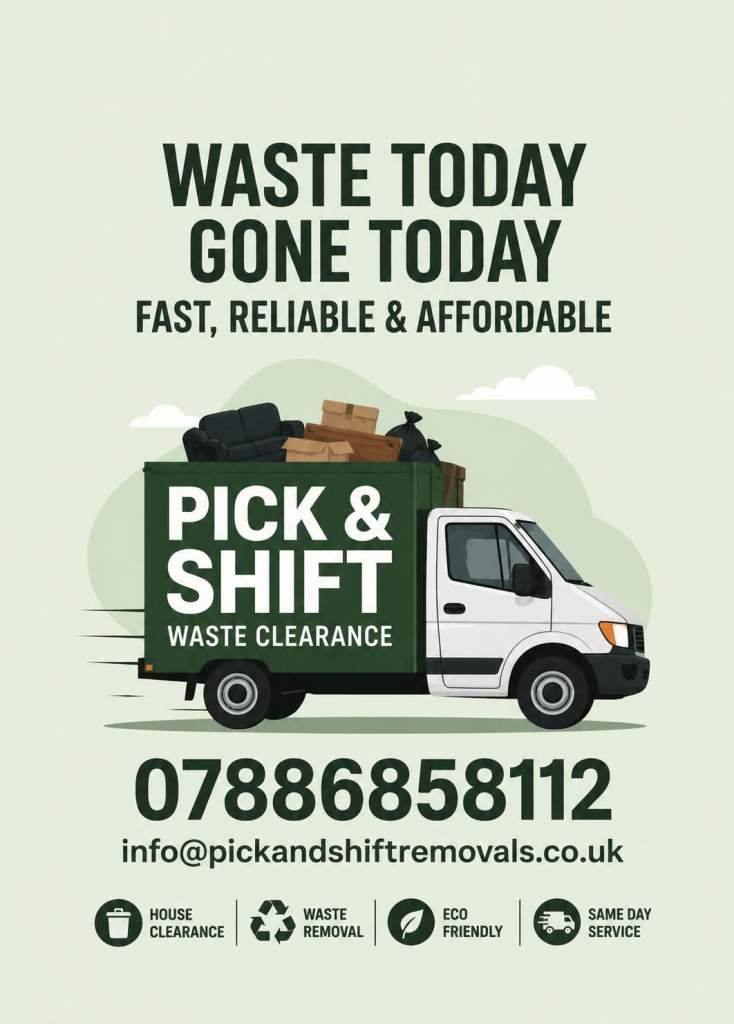 Pick & Shift Removals | House Removals | Waste Clearance | From £50/hr