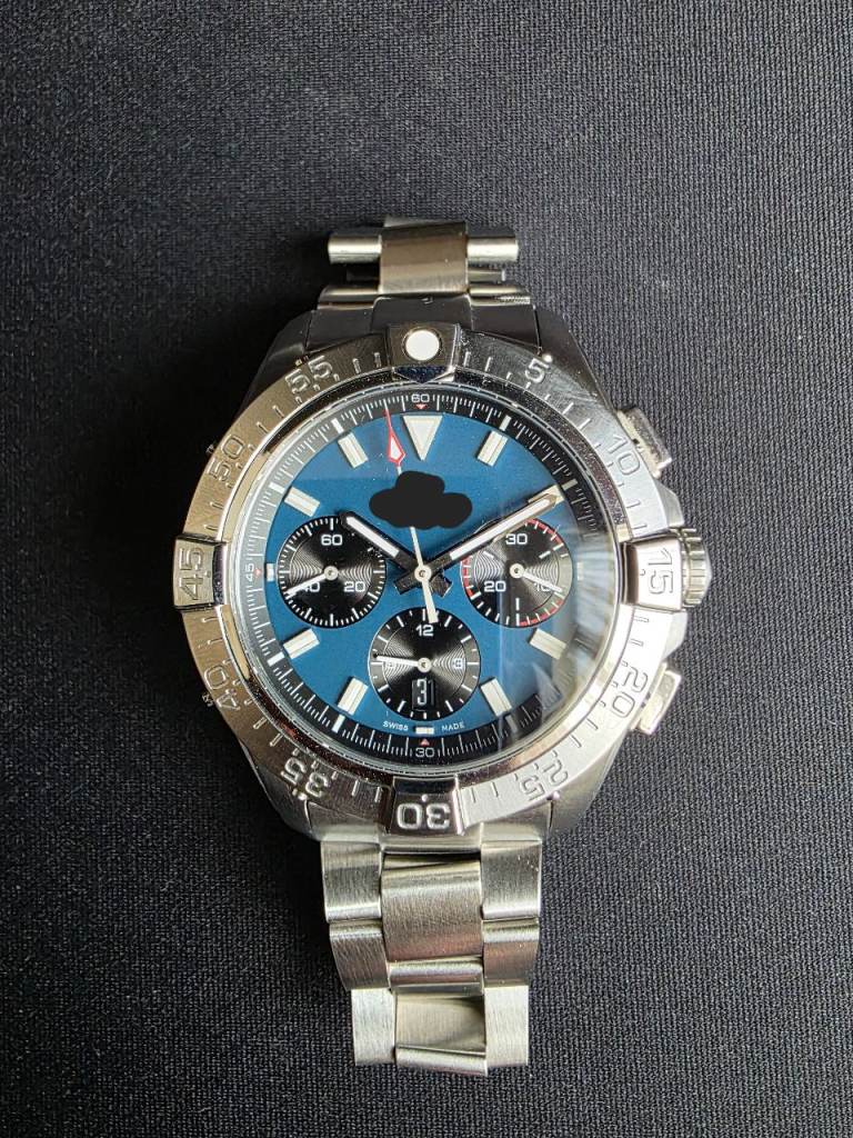 Mens chronograph watch for sale 44mm