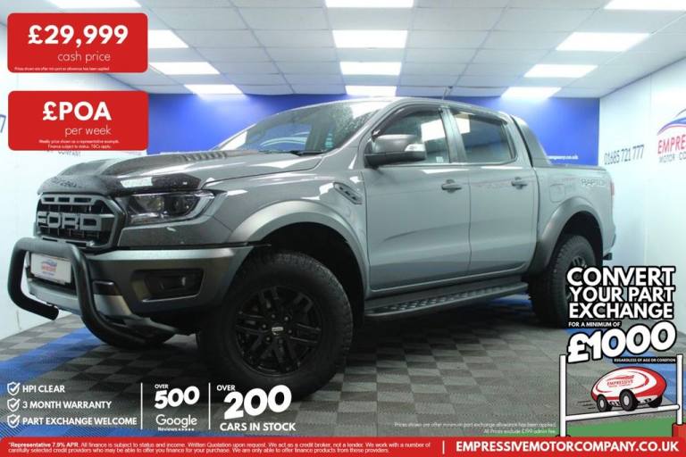 2022 72 FORD RANGER 2.0 ECOBLUE RAPTOR PICKUP DOUBLE CAB 4DR DIESEL AUTO 4WD EUR