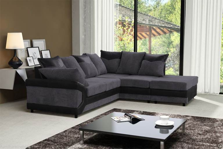 Dino L Shape Sofa 2+3 Seater With Stool Whatsapp me 