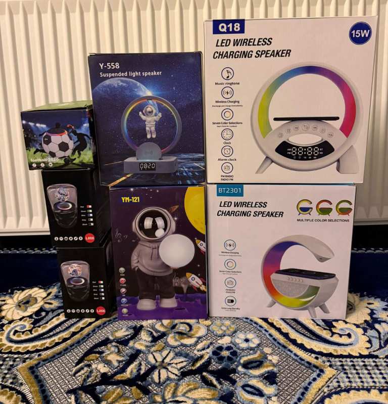 New LED Wireless Charging Speakers with Unique Designs
