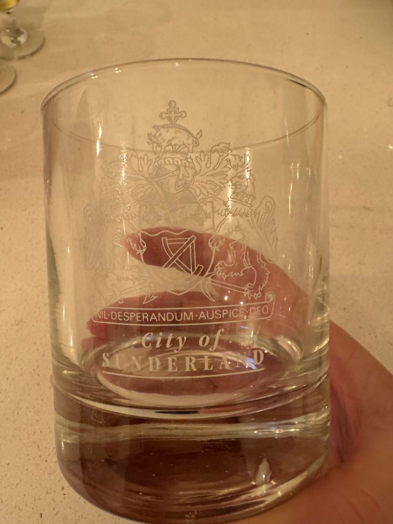 City of Sunderland whisky tumbler 
