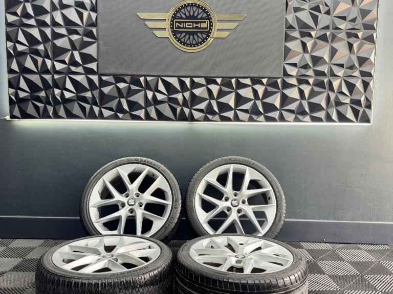 18” inch genuine seat fr leon alloys wheels 5x112 vw golf caddy mk3 a3 