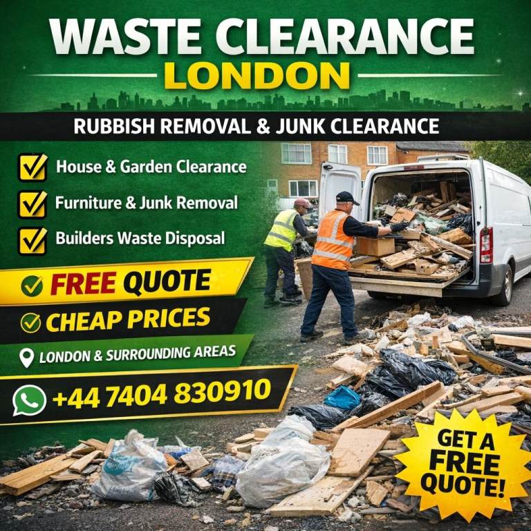 Waste Clearance London | Same Day Rubbish Removal | House, Garden & Builders Waste | Free Quote