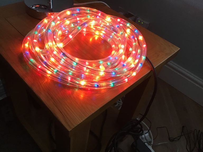 MULTI COLOURED ROPE LIGHTS. NEW