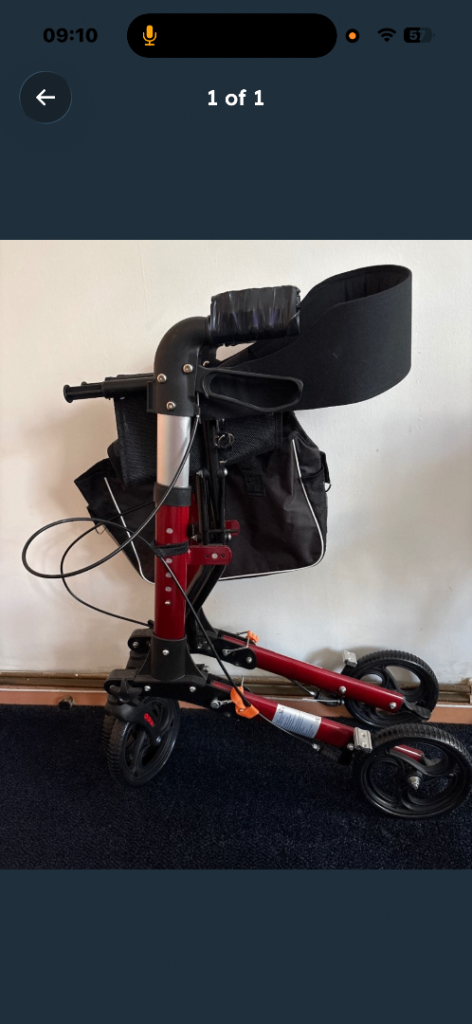 Rollator needs a home 