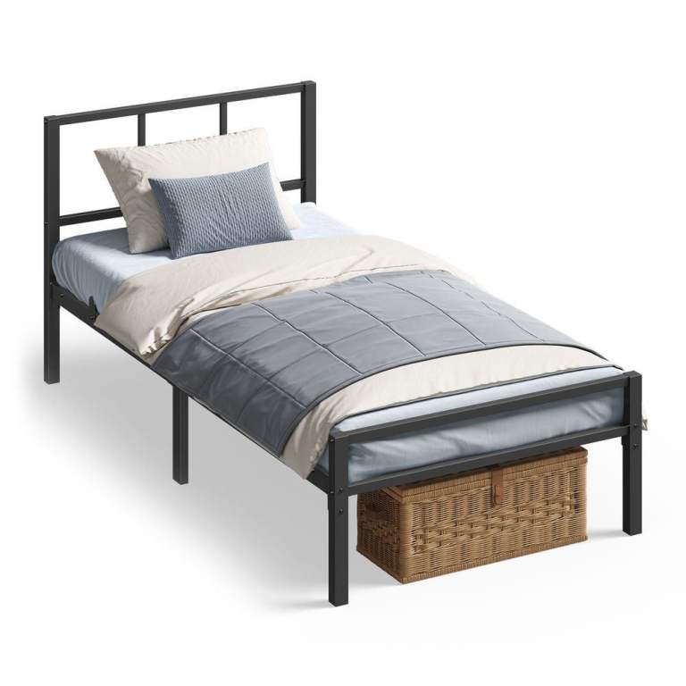 Single Metal Bed Frame – Black, As Good As New