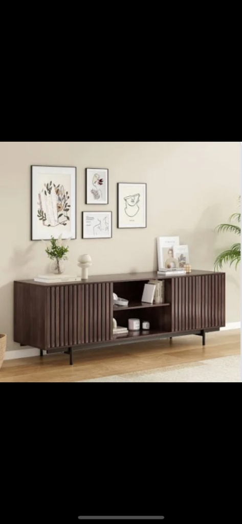 Brown TV unit 