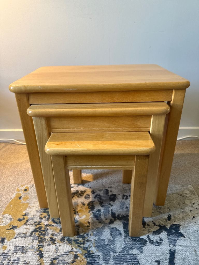 Wooden Nest of Tables – Good Condition