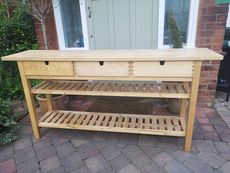 Wooden IKEA Norden Sideboard, Ash, long sideboard - now reduced to £60
