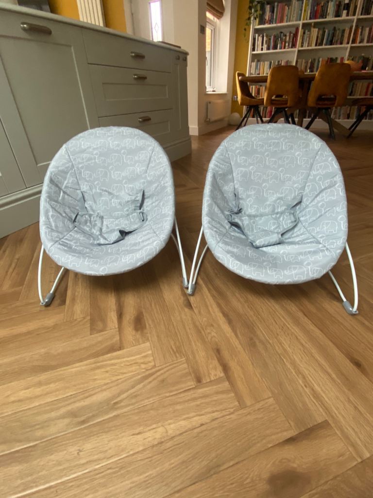 Pair of Baby Bouncers – Perfect Condition