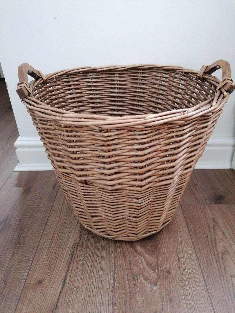 Wicker Basket with Handles 