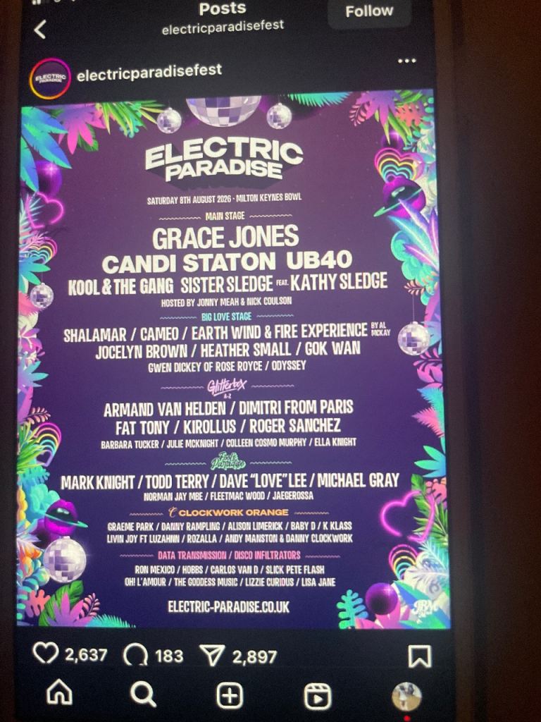 2 Electric Paradise Festival Tickets – Iconic Artists