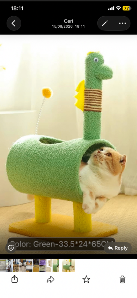 New in box cat scratcher tree 