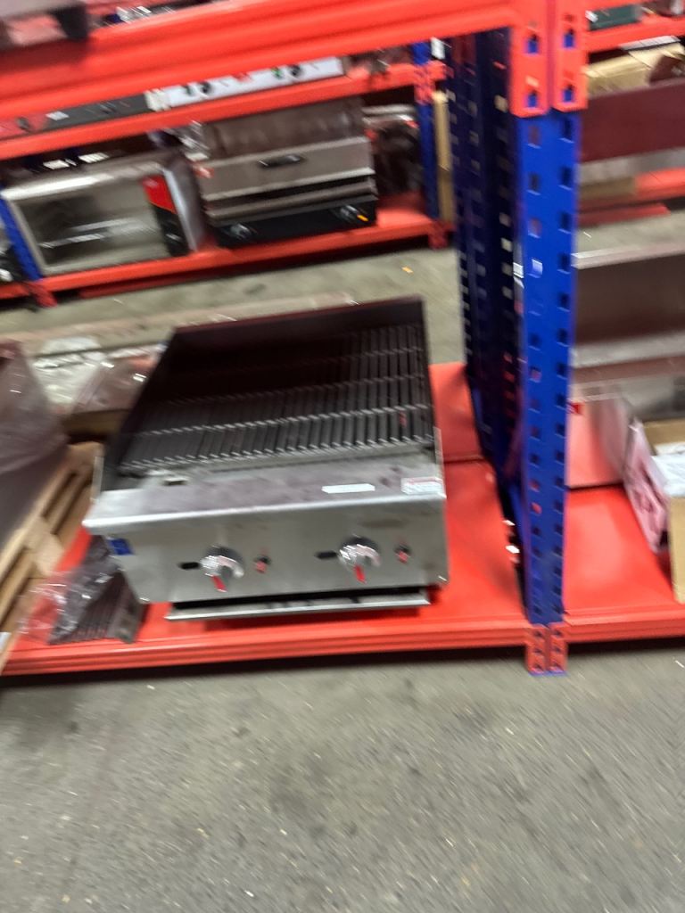 Commercial charcoal grill 2 burner cafe shop shish restaurant kebab 