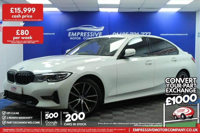 2019 69 BMW 3 SERIES 2.0 320D SPORT SALOON 4DR DIESEL AUTO EURO 6 (S/S) (190 PS)