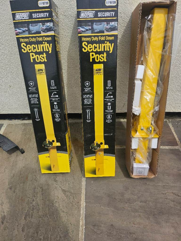 New Maypole Heavy Duty Fold Down Security Post