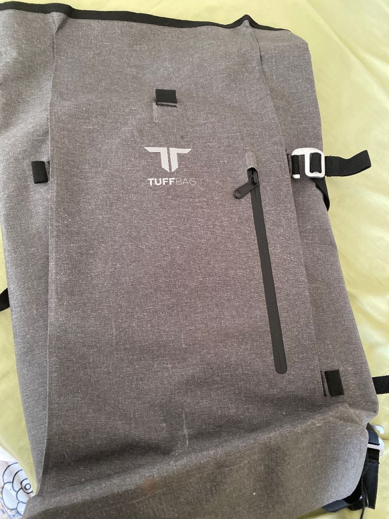 TUFFBAG Grey Backpack – new , Waterproof