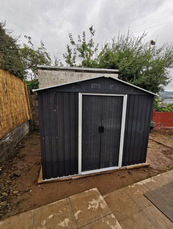 Lockable Metal Garden Storage Shed | Durable Galvanised Steel Building for Tools & Bikes