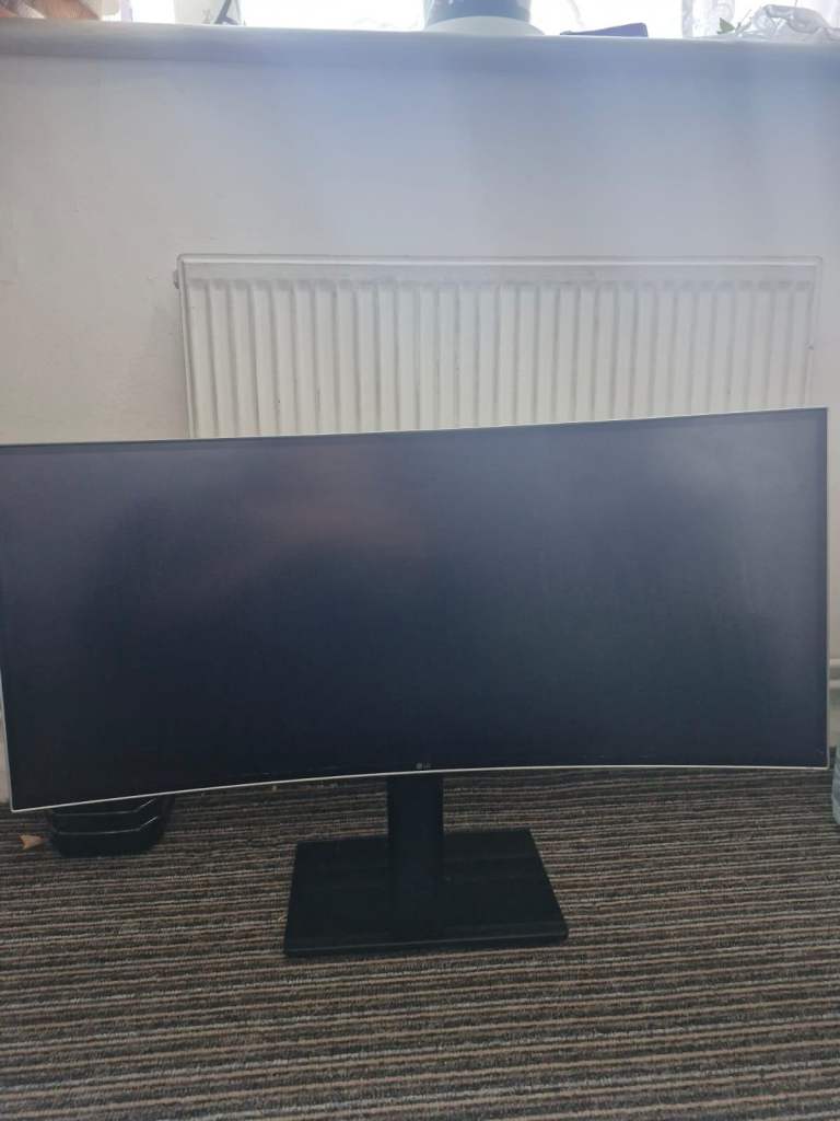 On sale till tomorrow night- moving out! Large Black Computer Monitor sold for parts