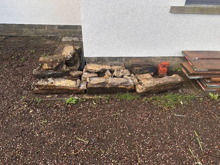 FREE batch of genuine reclaimed Yorkshire stone walling/landscaping blocks. 