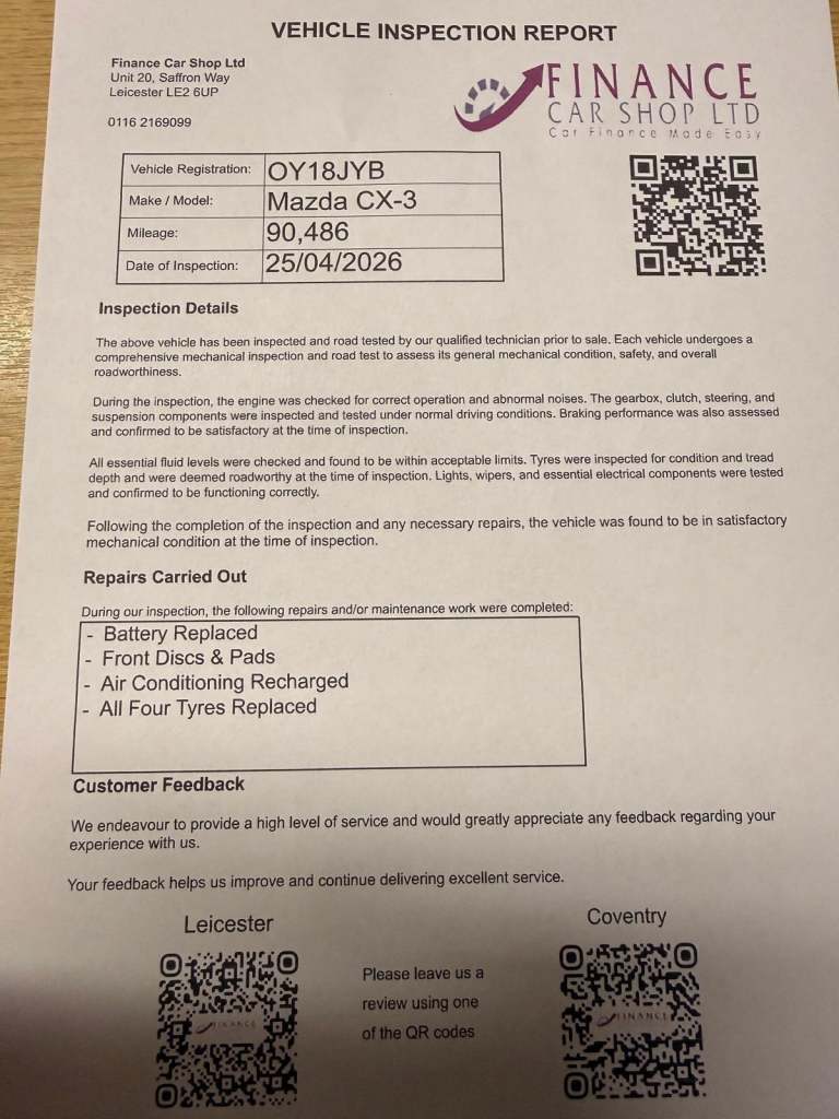 2018 Mazda CX-3 2.0 SE-L Nav 5dr HATCHBACK PETROL Manual