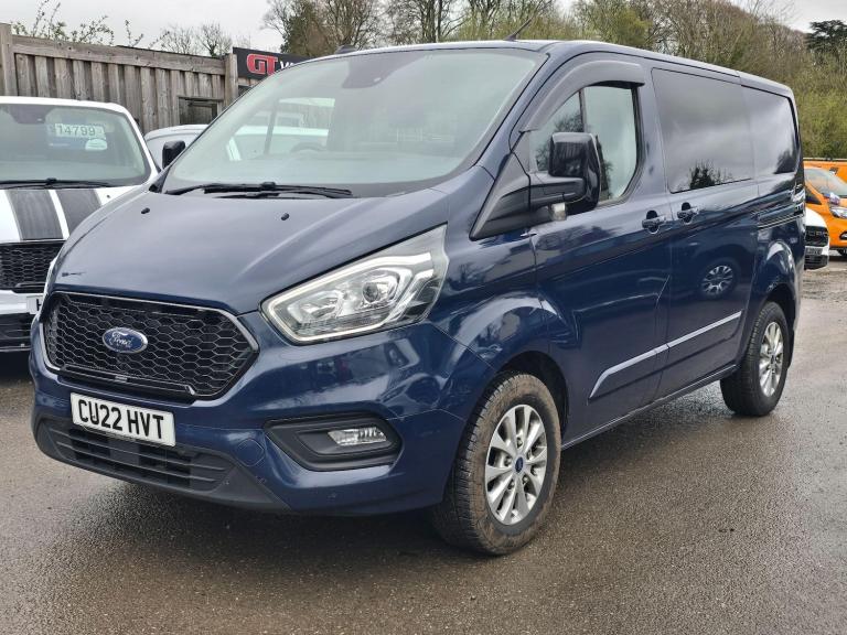 2022 Ford Transit Custom 2.0 300 EcoBlue Limited Crew Van Double Cab 5dr Diesel Manual L1 H1 Euro...