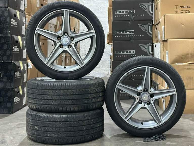 18" GENUINE MERCEDES C-CLASS AMG Alloy Wheels & Tyres