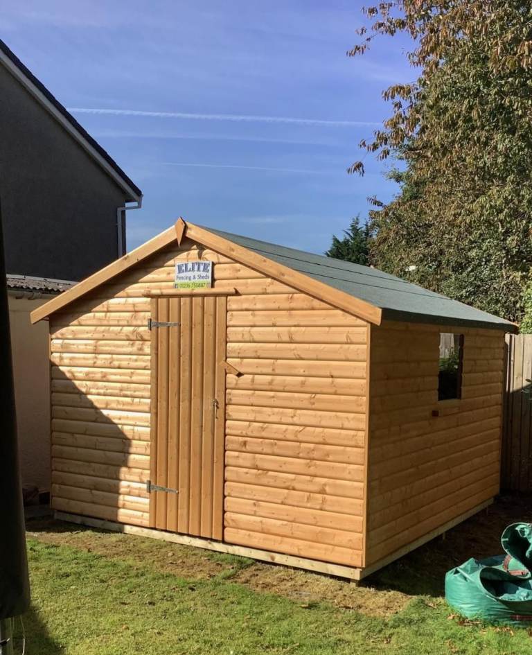 Heavy Duty 10x10 Apex Workshop Log QUICK DELIVERY TIMES 
