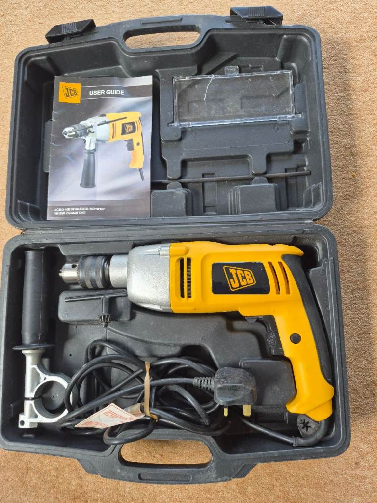 JCB JCBD-HD1010 Hammer Drill with Case – Good Condition