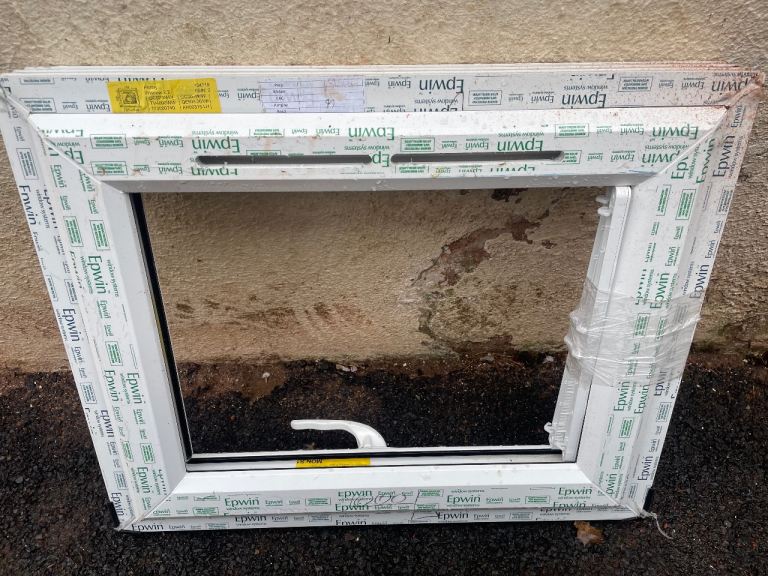 New White uPVC Window Frame 705x610mm