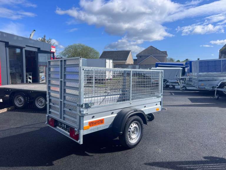 Brand New 6ft x 4ft Single Axle Trailer With 60CM Mesh and Ramp 750KG
