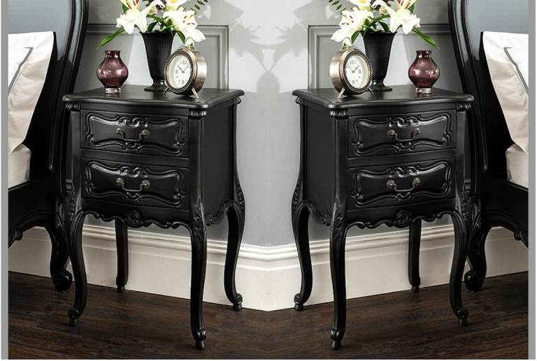 Brand New Pair of La Rochelle French Antique Style 2 Draw Bedside Tables – RRP £640 