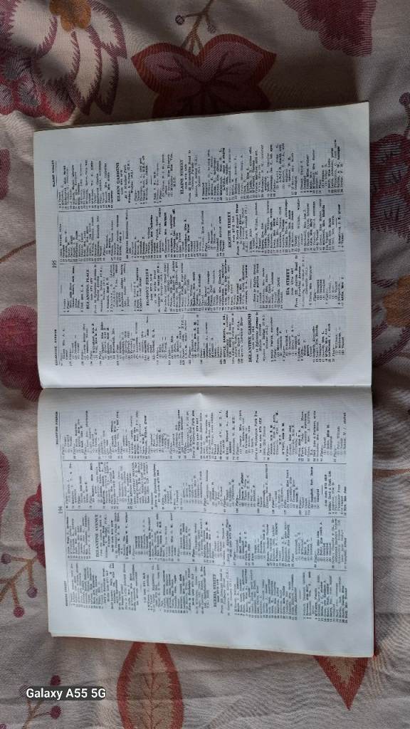 1974 BELFAST STREET DIRECTORY