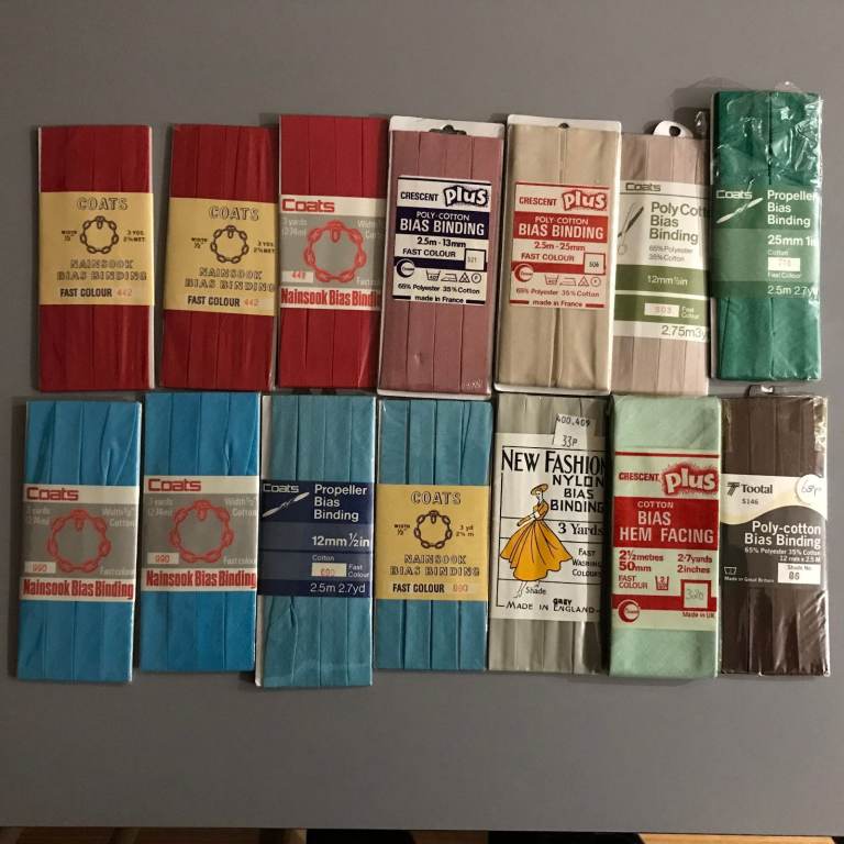 Bias Binding Tape Huge Job Lot Selection Haberdashery Craft Assorted Colours