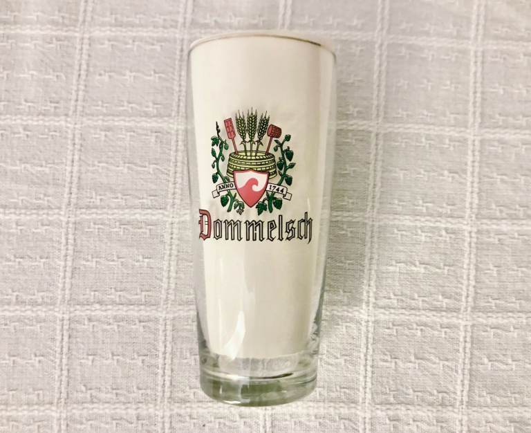 Dutch Dommelsch Bier 250ml branded pilsner beer glass Netherlands Holland